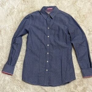 Banana Republic oxford long sleeve button down with anchors  Womens size xs